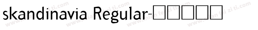 skandinavia Regular字体转换